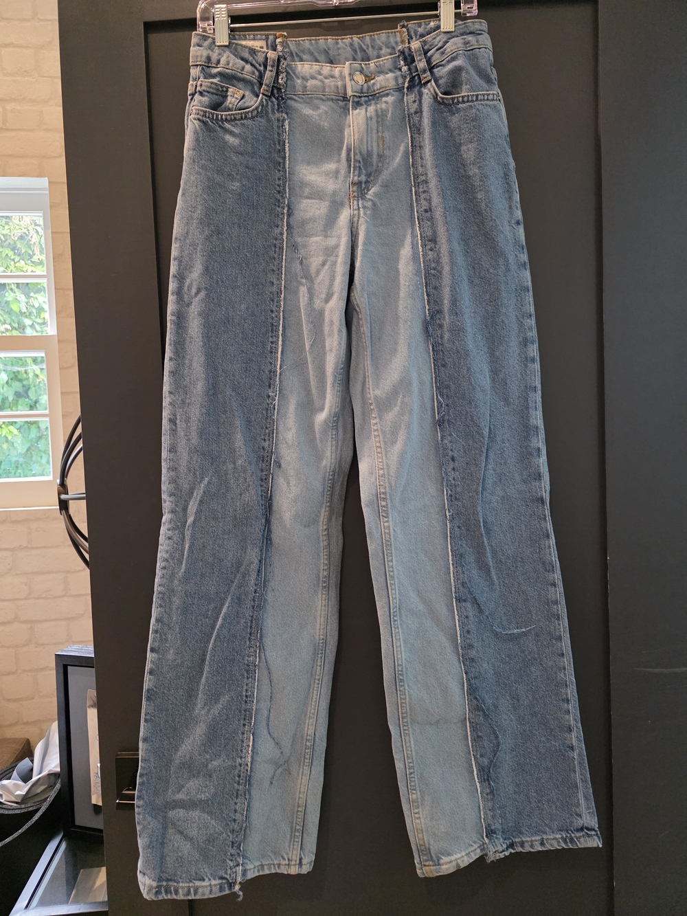 Two-Tone Light Blue Women's Jeans